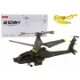 Sraigtasparnis LEAN TOYS Apache Military Helicopter Remote Controlled RC Syma S109H Khaki