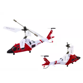 LEAN TOYS nuotoliniu valdymu RC sraigtasparnis su giroskopu Syma S111H raudonas
