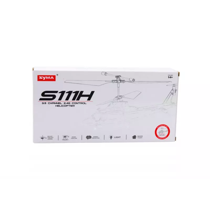 LEAN TOYS nuotoliniu valdymu RC sraigtasparnis su giroskopu Syma S111H raudonas
