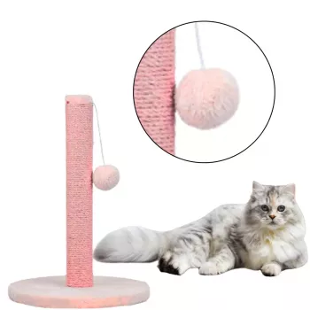 LEAN Cat Scratcher Scratching Post Tower Pink 40 cm x 30 cm