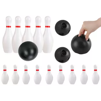 LEAN TOYS Classic Bowling Set Two Balls 10 Pins Skill Game