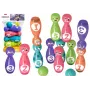 LEAN TOYS Bowling Set Smiley Balls Colored 10pcs