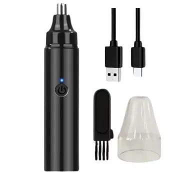 LEAN Nose Hair Trimmer Waterproof Black