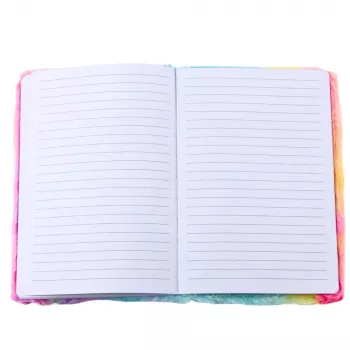 LEAN Plush Notebook Lined With Unicorn 3D Colorful