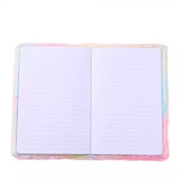 LEAN Plush Notebook Lined With Green Dinosaur 3D Colorful