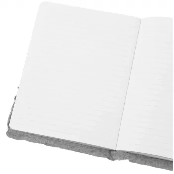 LEAN Plush Fur Notebook Lined Notebook With Rabbit Colored A5