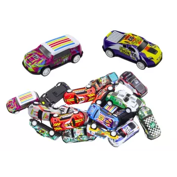 LEAN TOYS Automobilių rinkinys lagamine 25 vnt. su kelių kilimėliu