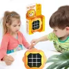 LEAN TOYS Electronic Game 3in1 Tic-Tac-Toe Memory Lion Orange