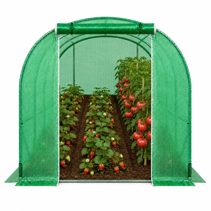 LEAN Green UV Tunelis Daržovėms su Langais 2x3 M 6M²