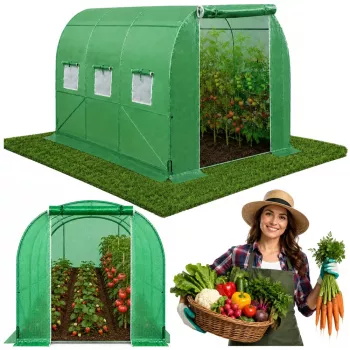 LEAN Green UV Tunelis Daržovėms su Langais 2x3 M 6M²