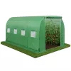 LEAN Foil Tunnel Garden Greenhouse for Vegetables Windows Green UV 4.5x2x2 M 9M²