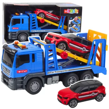 LEAN TOYS Tow Truck Roadside Assistance Passenger Car Lights Sounds