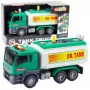 LEAN TOYS Truck Tanker Water Lights Sounds Green 1:14