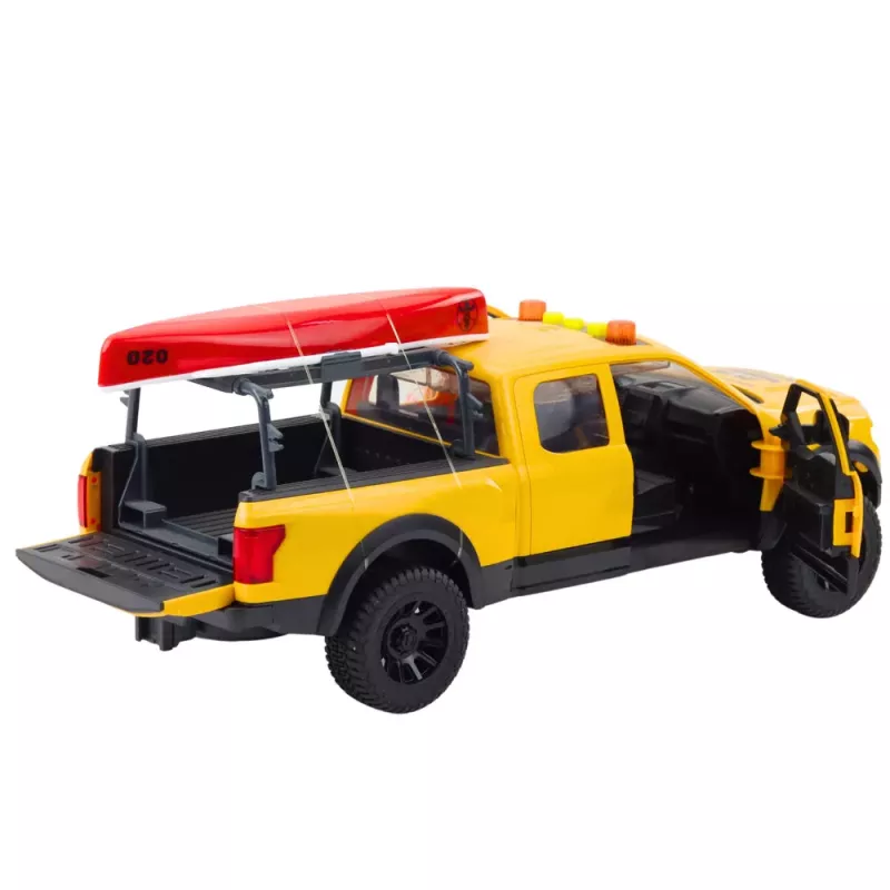 LEAN TOYS Visureigis su baidare, šviesos ir garsai, geltona
