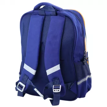 LEAN School Backpack Space Patches With Pencil Case Navy Blue 16L