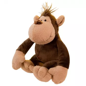 LEAN TOYS Plush Mascot Cuddly Toy Monkey Brown 25cm