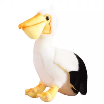 LEAN TOYS Plush Pelican Bird Plush Toy Mascot Cuddly Toy 24cm