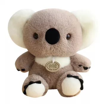 LEAN TOYS Plush Mascot Cuddly Toy Koala Bear Gray 23cm