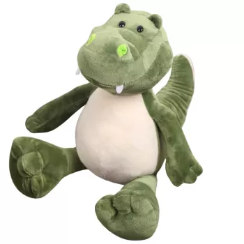 LEAN TOYS Plush Mascot Cuddly Toy Crocodile Green 25cm