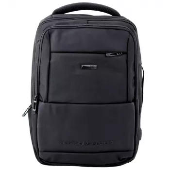 LEAN City Business Backpack USB Chest Strap Black 26L 45cm