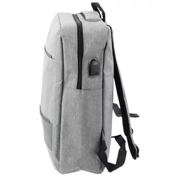LEAN City Business Backpack USB Middle Compartment Gray 14L 40cm