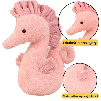 LEAN TOYS Plush Mascot Cuddly Water Horse Pink 25cm