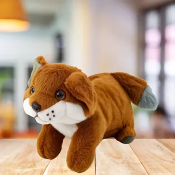 LEAN TOYS Plush Cuddly Toy Brown Fox 28cm