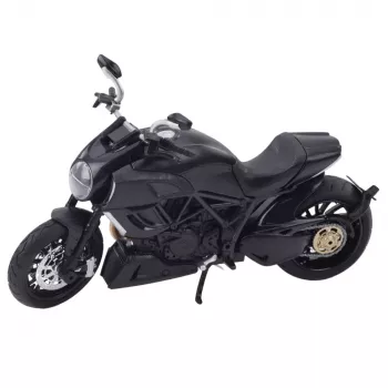 LEAN TOYS Sports Motorcycle Metal Lights Sounds Gold Elements Black 1:12