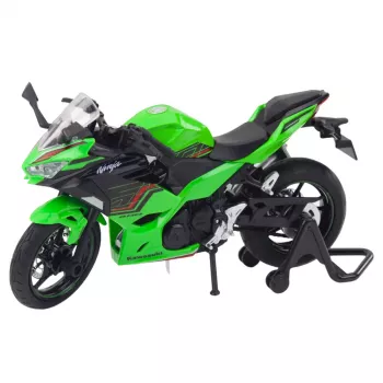LEAN TOYS Sportinis motociklas Metalas Garsai Šviesos Žalias 1:12