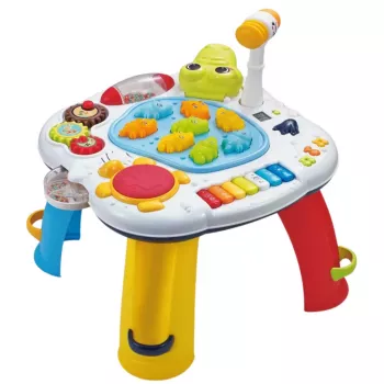 LEAN TOYS Interactive Educational Table Piano Drum Crocodile