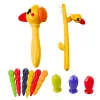 LEAN TOYS Educational Sensory Cube Cymbals Maze Crocodile
