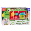 LEAN TOYS Educational Sensory Cube Cymbals Maze Crocodile