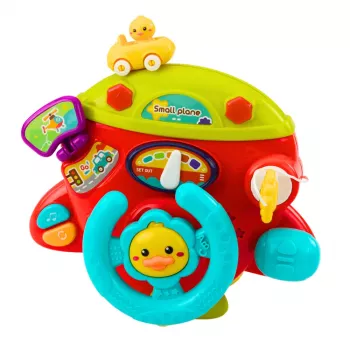 LEAN TOYS interaktyvi lėktuvo kabinos pultas „Multifunctional Little Pilot Sounds“