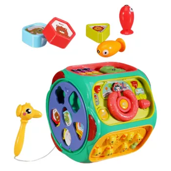 LEAN TOYS Educational Toy Interactive Cube Multifunctional 8in1