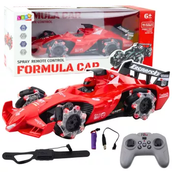 LEAN TOYS RC Car Smoke Effect 2.4G Red