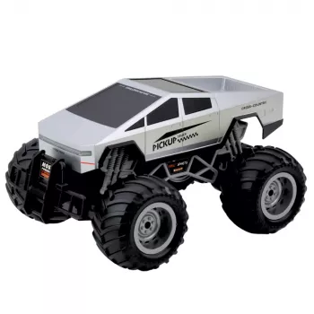 LEAN TOYS Off-Road RC Car Remote Controlled Silver 1:16