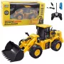LEAN TOYS Ekskavatorius-Buldozeris nuotolinio valdymo RC 2.4G 6CH Geltonas