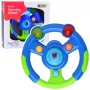 LEAN TOYS Interaktyvus vairas mažiesiems su šviesomis ir garsais Žalia-Mėlyna