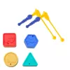 LEAN TOYS Educational House Interactive Cube Rattle Sorter Sounds Colorful