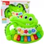 LEAN TOYS Interaktyvus kūdikių pianinas su šviesomis, garsais ir gyvūnų garsais – žalias