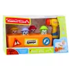 LEAN TOYS Interaktyvus žaislas Spalvingas plaktukas su kiaunytėmis „Hamsters Road Works“
