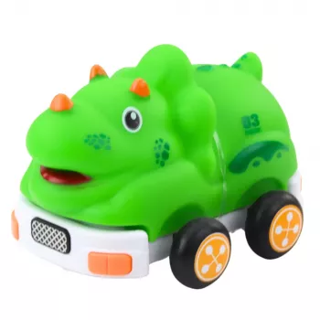 LEAN TOYS valdomas automobilis vaikams Dinozauras žalias