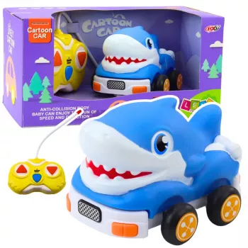 LEAN TOYS valdomas automobilis RC vaikams Blue Shark