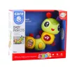 LEAN TOYS Interaktyvus sensorinis vikšras su muzikiniu barškučiu ir dantukų dygimo žaisliuku, besisukantis 360°
