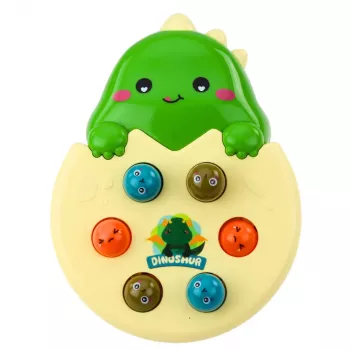LEAN TOYS Mini Whack A Mole Dinosaur Egg Skill Game Green