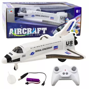LEAN TOYS RC Spaceship Remote Controlled Lights Sounds Smoke