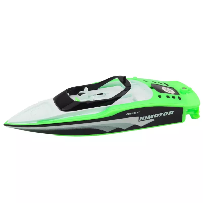 LEAN TOYS RC valtis su nuotolinio valdymo pulteliu balta-žalia 15cm