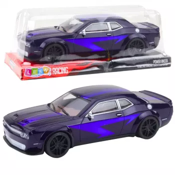 LEAN TOYS Friction Drive Sports Car Racing Dark Purple
