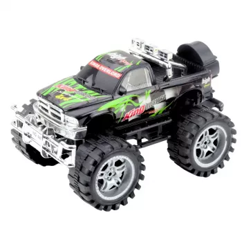 LEAN TOYS King Rear-Wheel Drive Off-Road Vehicle Green and Black 27cm