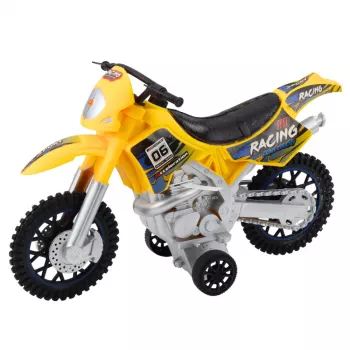 LEAN TOYS Motocross Off-Road Drive Lights Sounds Yellow